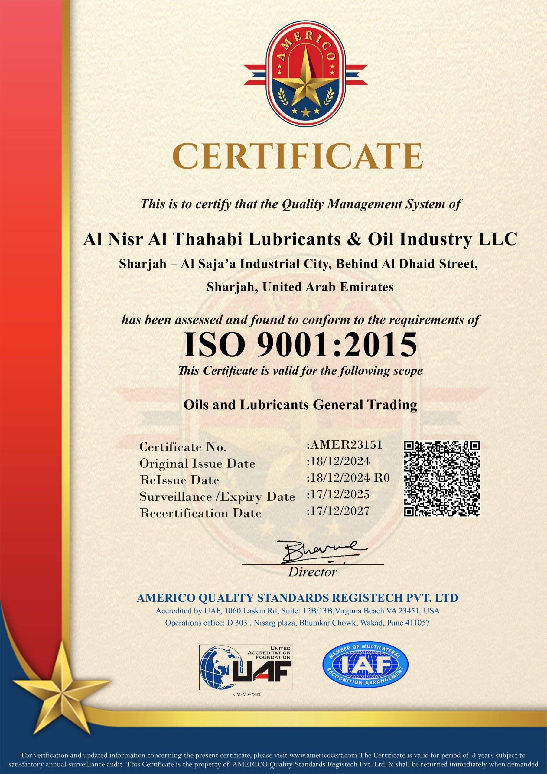 GE ISO 9001 until 17-Dec-2025